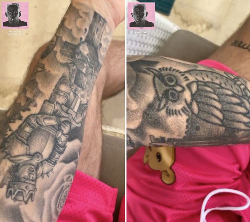 Tatouages de bras de Justin Bieber