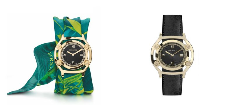 Jennifer Lopez Versace Reloj de vestir con estampado de selva